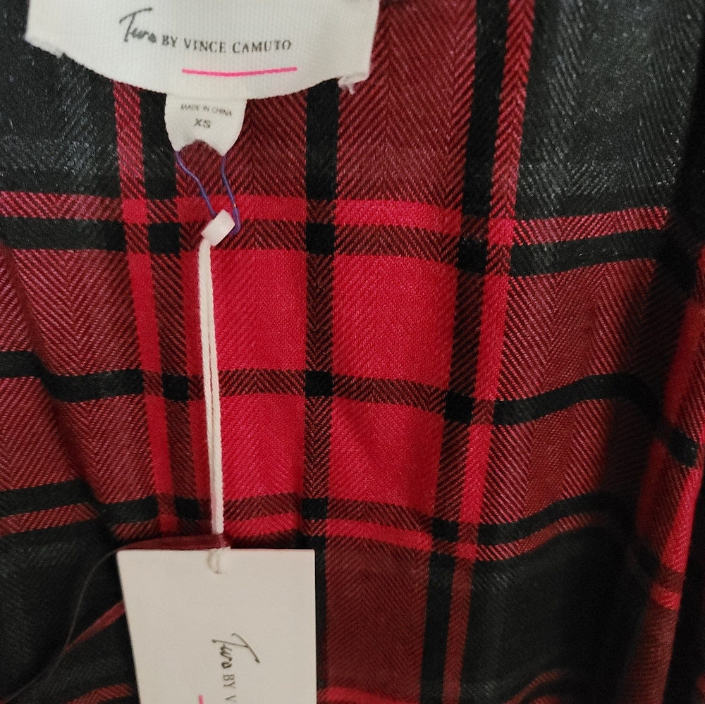 Plaid Fleece Spaghetti-strap dress